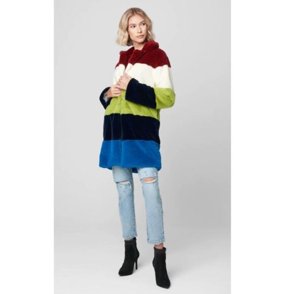 Blank NYC | Jackets & Coats | Blank Nyc Super Nova Colorblock Faux Fur ...